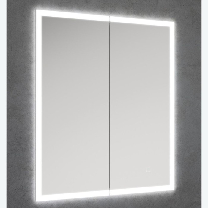 Sansa 2 Door Recessed Illuminated Cabinet 600x700mm