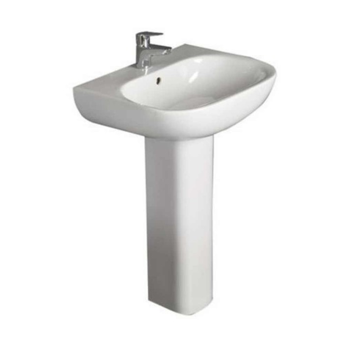 The Tonique Suite 55cm Washbasin & Full Pedestal