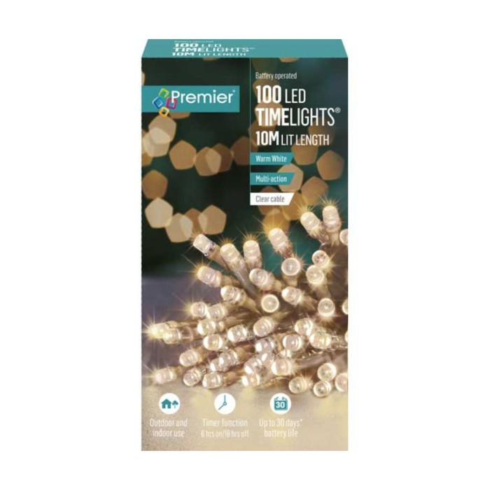 100 Battery Operated TimeLights - Warm White