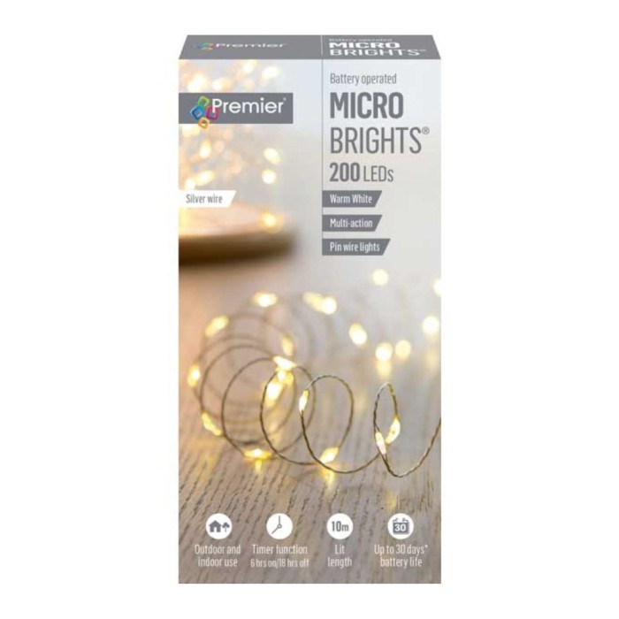200 Battery Operated MicroBrights - Warm White