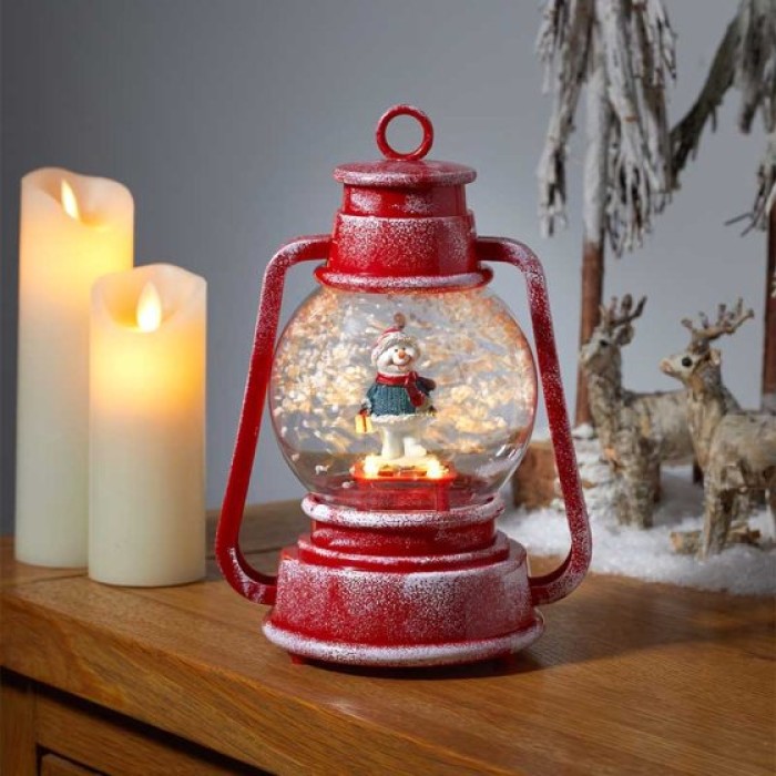 SnowFall Frosty Lamp