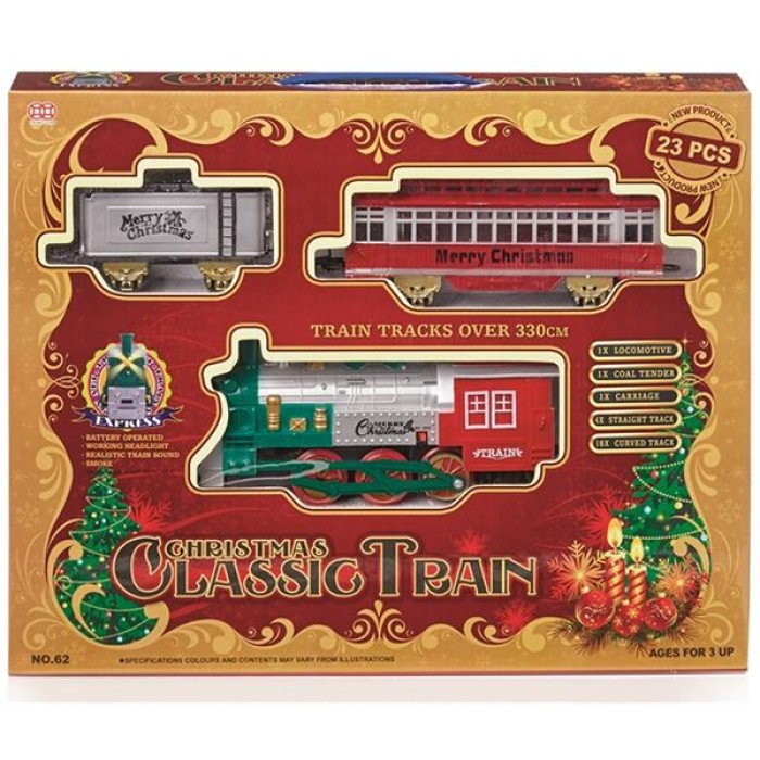 Classic Train Set With Sound - 23 Piece (Battery Operated)