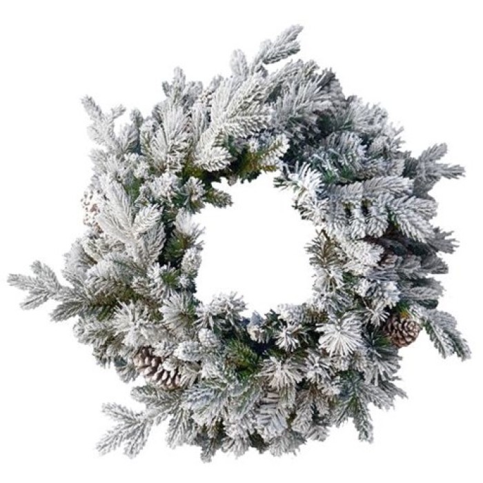Snowy Dorchester Pine Wreath 60cm
