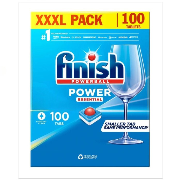 Powerball Dishwasher Powder Essential Tabs x 100