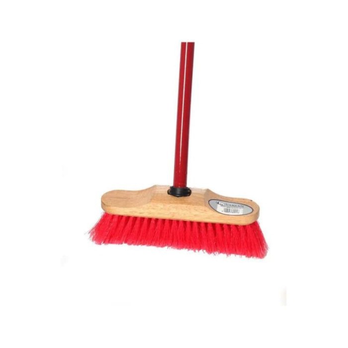 Soft Synthetic Sweeping Brush with Metal Handle