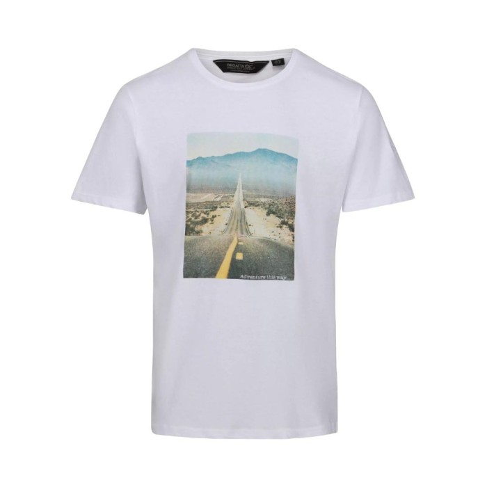 Men's Cline VII Graphic T-Shirt White Road Photo