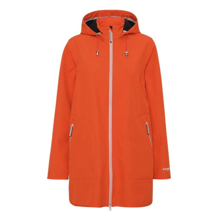 Long Raincoat 135B Warm Orange
