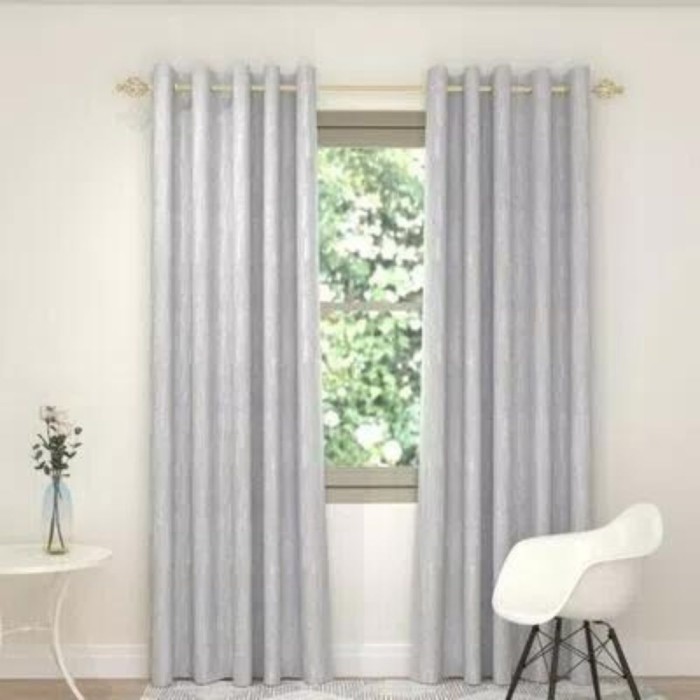 Cloud Oyster Eyelet Curtains 90"x90"