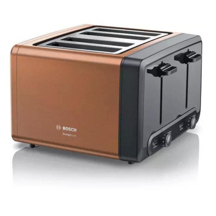 DesignLine Plus 4-Slice Toaster Copper