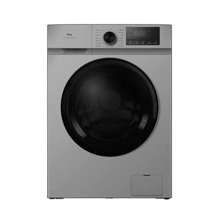 Spin Washing Machine with Steam Wash Silver 8kg