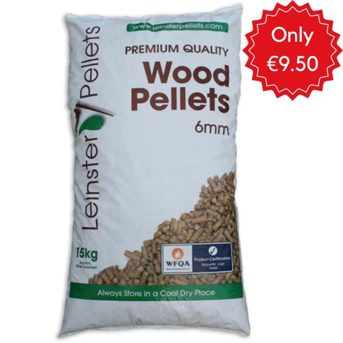Leinster Premium Wood Pellets 15kg