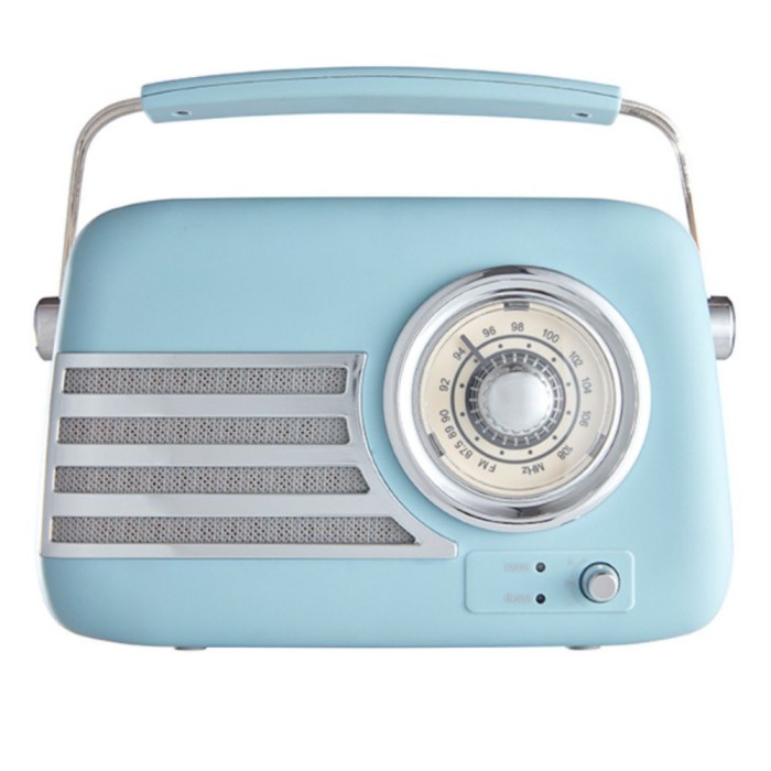Akai Vintage AM/FM Bluetooth Portable Radio - Blue