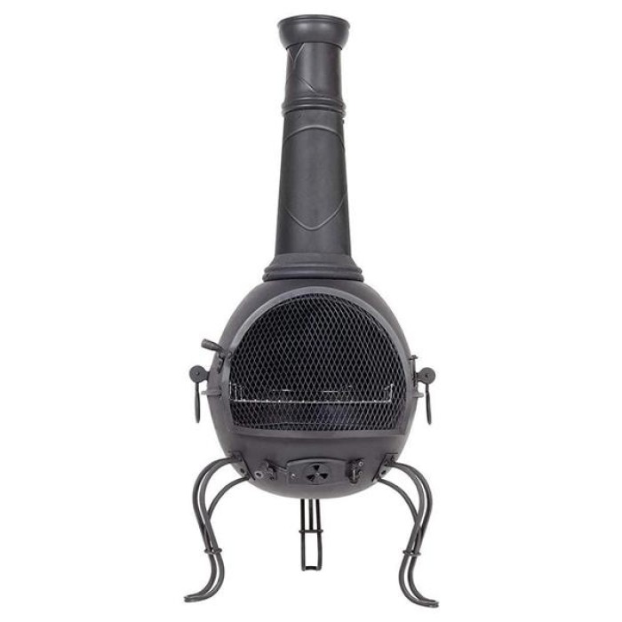 Murcia XL Steel Chiminea with Grill
