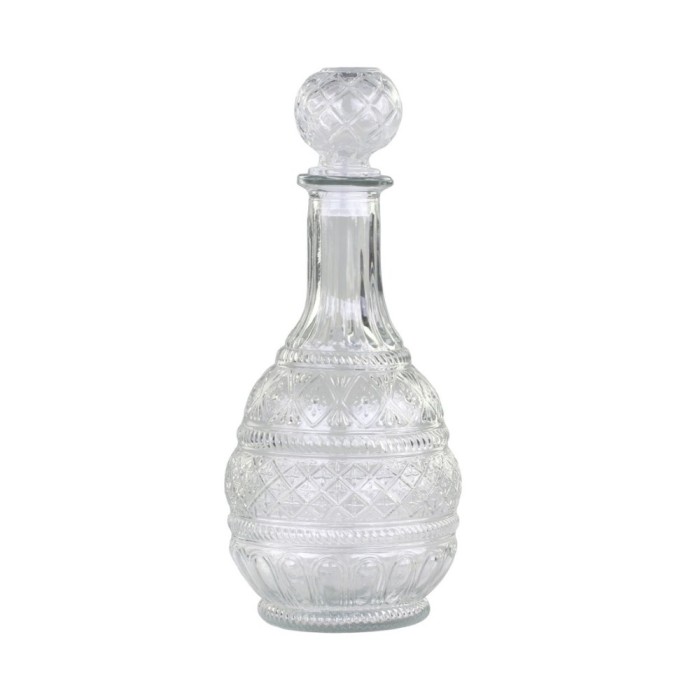 Carafe with Pattern Clear