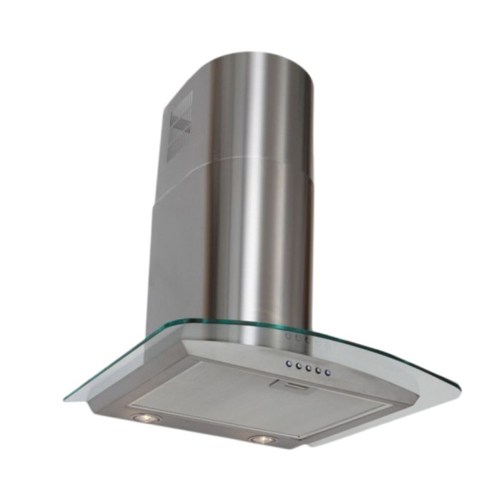 Luxair 60cm Curved Glass Cooker Hood Stainless Steel