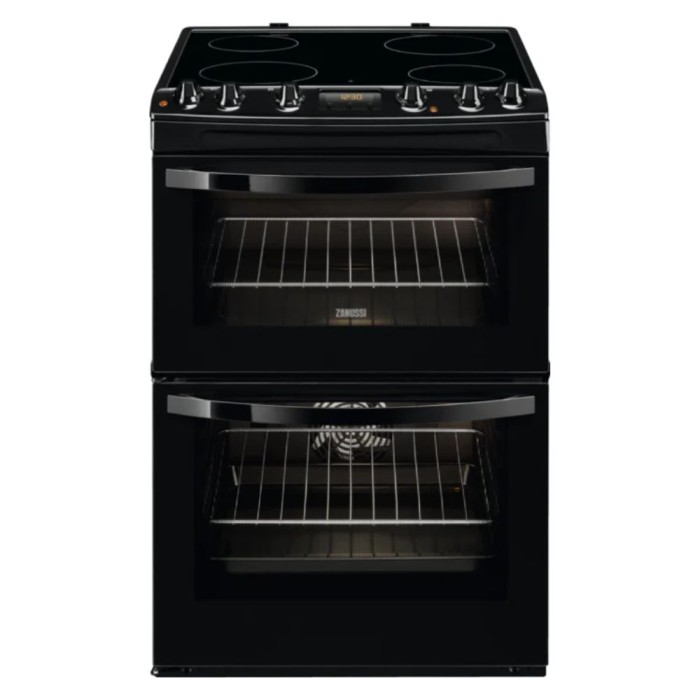 Zanussi 60cm Double Oven with Thermaflow