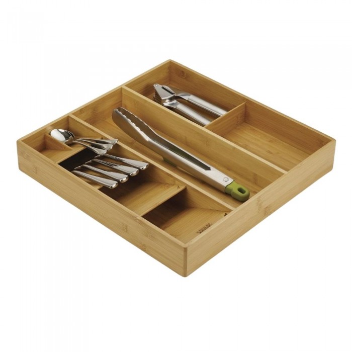 Drawer Store Bamboo Cutlery, Utensil & Gadget Organiser