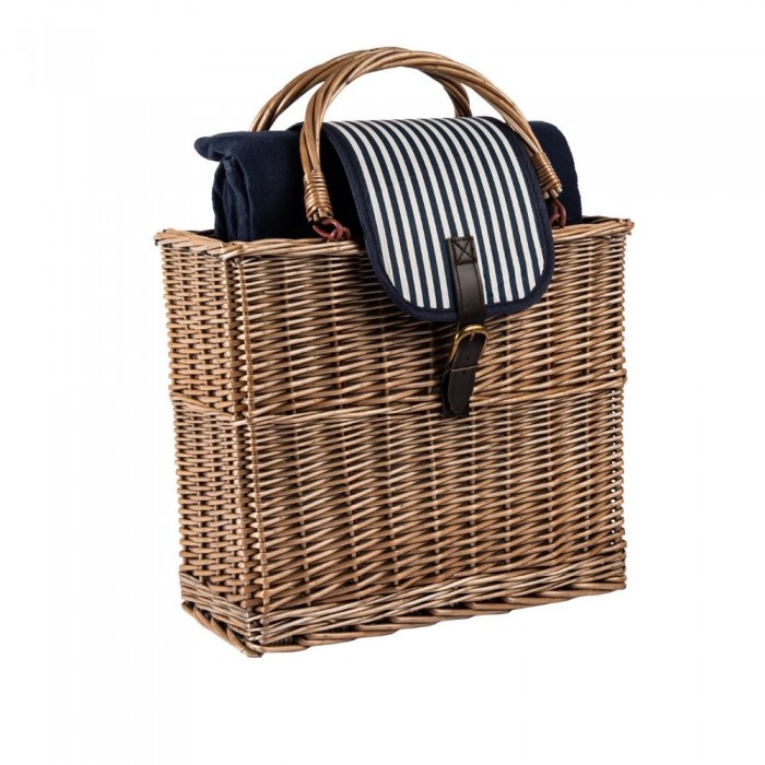 Empty Picnic Basket (Insulated) w/Fleece Rug