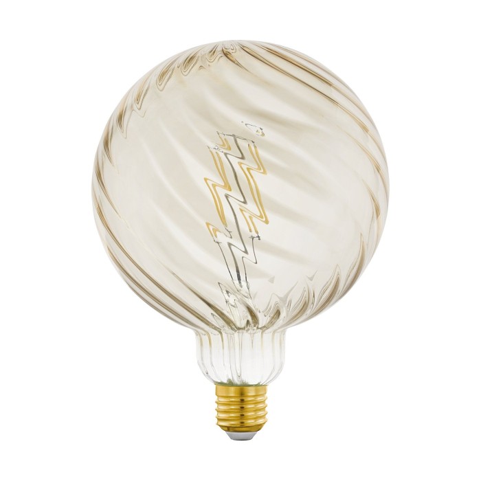 Amber Ridged Pattern LED E27 2.5W Bulb