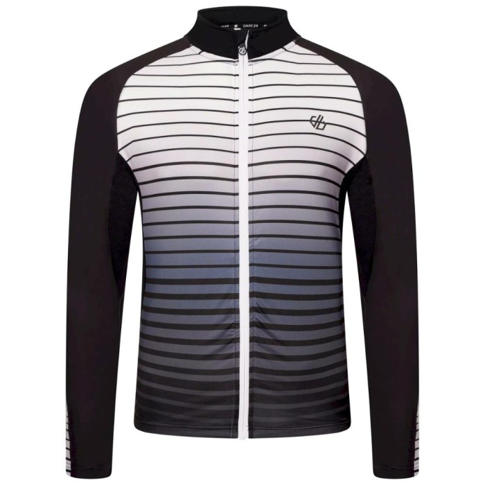 Men's AEP Virtuous Long Sleeve Cycling Jersey Black 