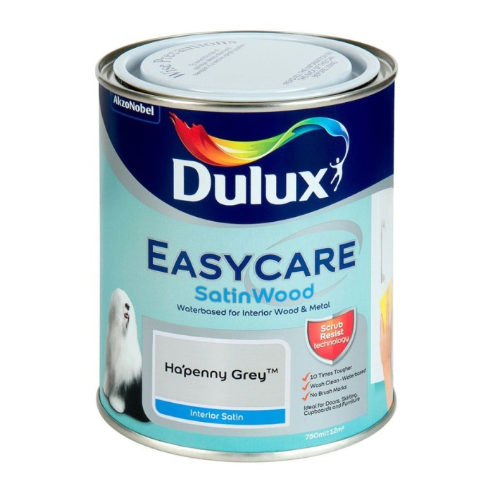 Easycare Satinwood Ha'Penny Grey 750ml