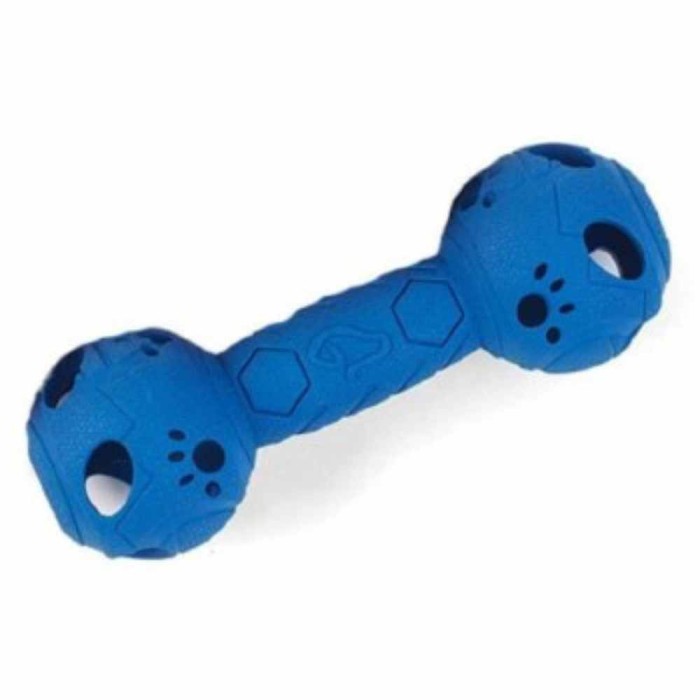 Squeaky Rubber Gumbell Blue