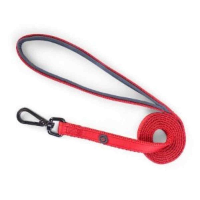 Uber-Active Padded Dog Lead - Red