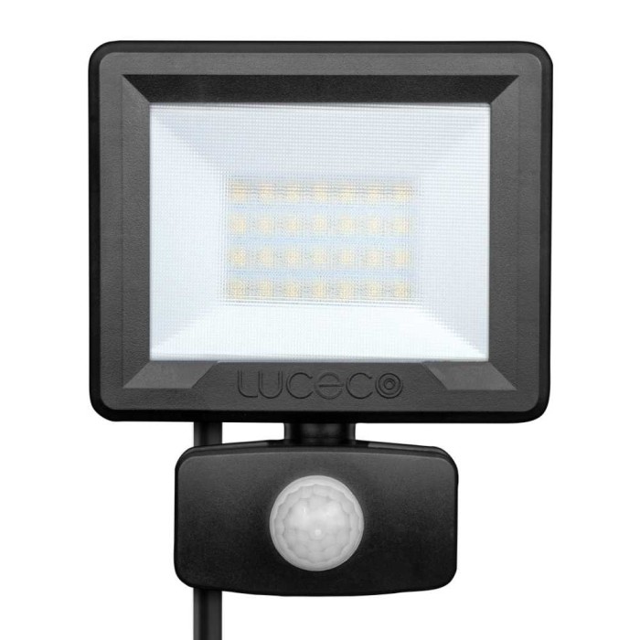 Slimline LED Floodlight w/PIR motion Sensor 20W